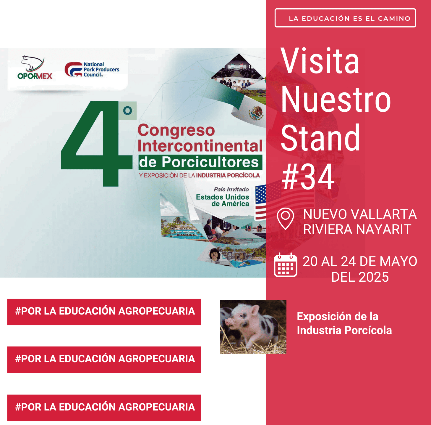 Presentes en el 4º Congreso Intercontinental de Porcicultores 2025